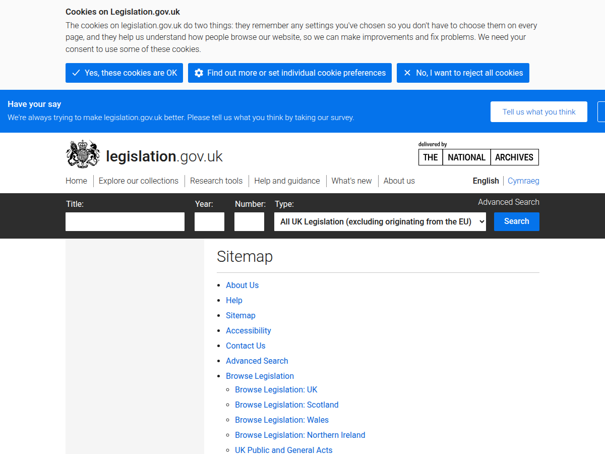 legislation.gov.uk/sitemap.xml returning a styled HTML Sitemap page instead of XML